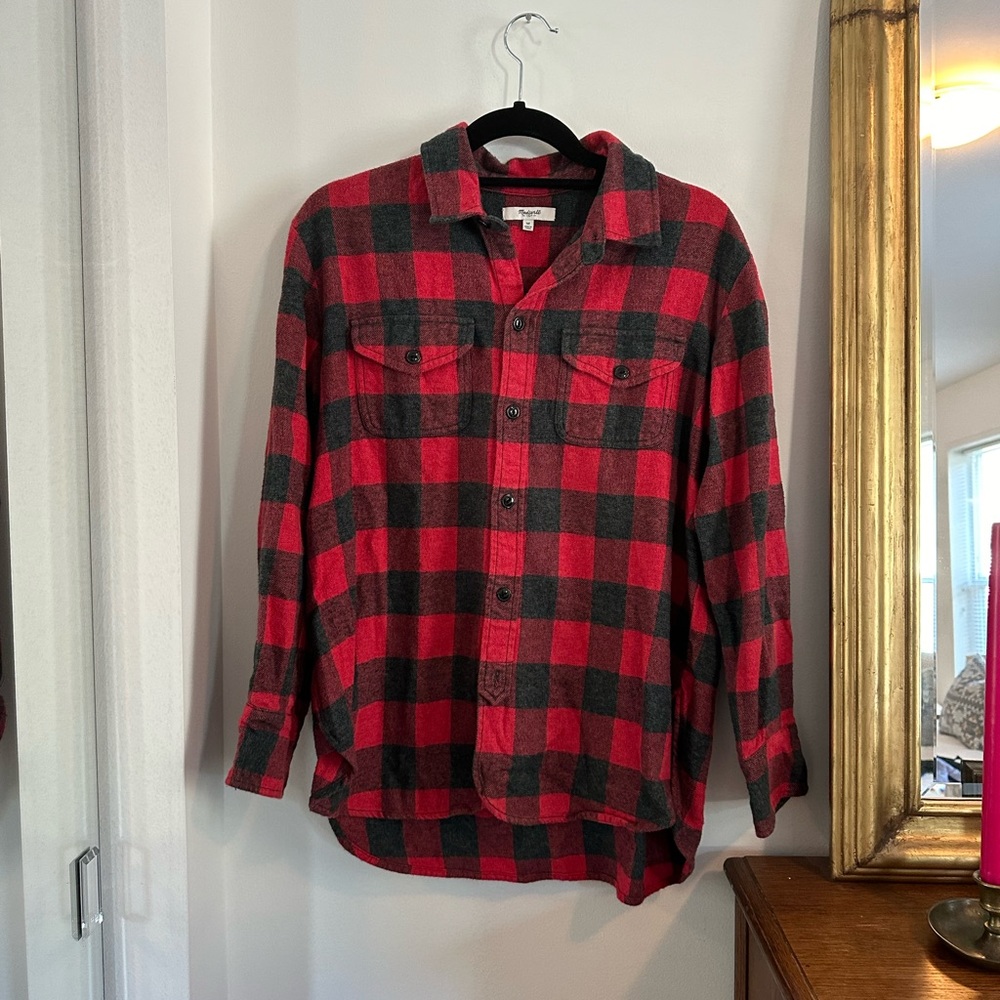 Madewell red flannel